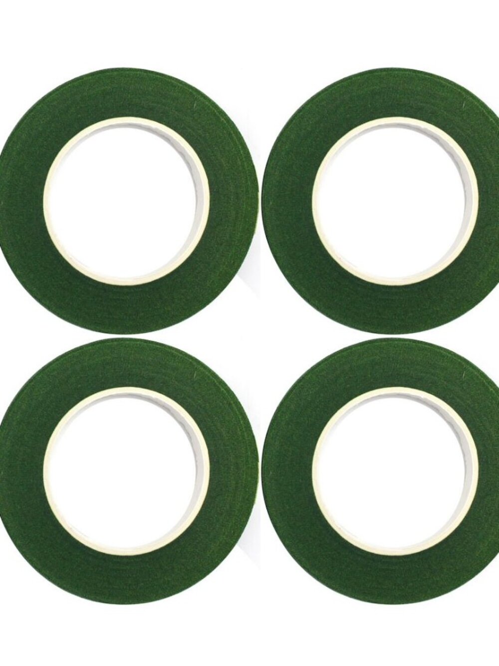 4 Rolls 1/2" by 120 Yard Dark Green Floral Tape for Stem Wrap DIY Floral Craft a